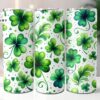 St Patrick's Shamrock 20 Oz Skinny Tumbler, St Patrick's Day Tumbler