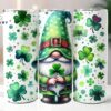 St Patrick's Shamrock Gnome 20 Oz Skinny Tumbler, Gnome Tumbler, St Patrick's Tumbler 2 St Patrick's Shamrock Gnome 20 Oz Skinny Tumbler, Gnome Tumbler, St Patrick's Tumbler