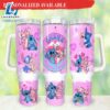 Stitch Cartoon Valentines 40oz Tumbler Happy Valentines Day - 40oz Tumbler with Handle