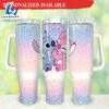 Stitch Cartoon Valentines 40oz Tumbler Print On Demand Happy Valentines Day - 40oz Tumbler with Handle
