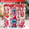 Stitch Valentine Coffee 20oz Tumbler With Lip And Straw