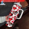 Valentines 40oz Tumbler Happy Valentines Day Tumbler 40oz Couple Love 40oz Tumbler - 40oz Tumbler with Handle