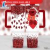 Valentines Day 40oz Tumbler Wrap Glitter Love 40 oz Quencher - 40oz Tumbler with Handle