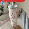 Valentine's Day Ghost 40oz Tumbler Cute Ghost Anniversary Tumbler 40oz - 40oz Tumbler with Handle