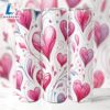 Valentines Day Hearts 20 Oz Skinny Tumbler, Valentine Tumbler