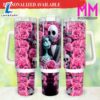 Valentines Jack and Sally 40oz Tumbler with Handle - 40oz Tumbler with Handle