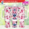 Valentines Stitch Cartoon 40oz Tumbler Happy Valentines Day - 40oz Tumbler with Handle