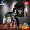 American Grown Irish Roots St Patrick Black 3D Realistic Hoodie 2025
