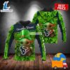 Baby Yoda St Patricks Day Houston Texans Green 3D Hoodie For Men 2025