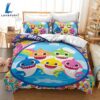 Cartoon Baby Shark Cosplay Bedding Set Quilt Cover 3