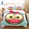 Cartoon Hand Painted Owl Bedding Sets Quilt Cover 6