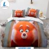 Cartoon Turning Red Bedding Set Quilt Duvet Cover Bedding Sets V3