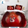 Cartoon Turning Red Bedding Set Quilt Duvet Cover Bedding Sets V4