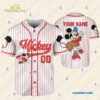 Custom Mickey Mouse Baseball Jersey Personalized Disney Gift for Fans