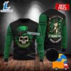 Everyone Irish On Sant Patrick Day With Skull Green Mens Ugly Sweaters 2025