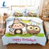 Hand-Painted Cartoon Owl Bedding Set Quilt Covers 5