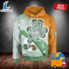 Irish Flag St Patrick Day With Shamrock Green 3D Zip Up Hoodie 2025