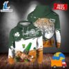 Irish Flag St Patricks And Leprechaun Beer Green 3D Art Hoodie 2025