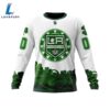 Los Angeles Kings Happy St.Patrick Days Jersey Long Sleeved Sweatshirt 4 Los Angeles Kings Happy St.Patrick Days Jersey Long Sleeved Sweatshirt