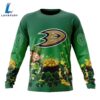 NHL Anaheim Ducks Special Design For St.Patrick Day Long Sleeved Sweatshirt 4 NHL Anaheim Ducks Special Design For St.Patrick Day Long Sleeved Sweatshirt