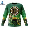 NHL Boston Bruins Special Design For St.Patrick Day Long Sleeved Sweatshirt 5 NHL Boston Bruins Special Design For St.Patrick Day Long Sleeved Sweatshirt