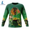 NHL Chicago Blackhawks Special Design For St.Patrick Day Long Sleeved Sweatshirt 4 NHL Chicago Blackhawks Special Design For St.Patrick Day Long Sleeved Sweatshirt