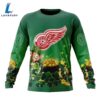 NHL Detroit Red Wings Special Design For St.Patrick Day Long Sleeved Sweatshirt 4 NHL Detroit Red Wings Special Design For St.Patrick Day Long Sleeved Sweatshirt