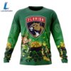 NHL Florida Panthers Special Design For St.Patrick Day Long Sleeved Sweatshirt 5 NHL Florida Panthers Special Design For St.Patrick Day Long Sleeved Sweatshirt