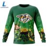 NHL Nashville Predators Special Design For St.Patrick Day Long Sleeved Sweatshirt 5 NHL Nashville Predators Special Design For St.Patrick Day Long Sleeved Sweatshirt