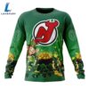 NHL New Jersey Devils Special Design For St.Patrick Day Long Sleeved Sweatshirt 5 NHL New Jersey Devils Special Design For St.Patrick Day Long Sleeved Sweatshirt