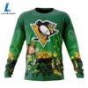 NHL Pittsburgh Penguins Special Design For St.Patrick Day Long Sleeved Sweatshirt 4 NHL Pittsburgh Penguins Special Design For St.Patrick Day Long Sleeved Sweatshirt