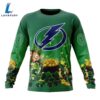 NHL Tampa Bay Lightning Special Design For St.Patrick Day Long Sleeved Sweatshirt 4 NHL Tampa Bay Lightning Special Design For St.Patrick Day Long Sleeved Sweatshirt