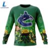 NHL Vancouver Canucks Special Design For St.Patrick Day Long Sleeved Sweatshirt 5 NHL Vancouver Canucks Special Design For St.Patrick Day Long Sleeved Sweatshirt