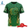 Personalized NHL Calgary Flames Full Green Design For St. Patrick's Day All Over Print Shirts 5 Personalized NHL Calgary Flames Full Green Design For St. Patrick's Day All Over Print Shirts
