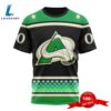 Personalized NHL Colorado Avalanche Specialized Unisex Kits Hockey St Patrick's Day 3D T-Shirts