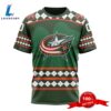 Personalized NHL Columbus Blue Jackets Specialized Unisex Kits Hockey St Patrick's Day 3D T-Shirts 5 Personalized NHL Columbus Blue Jackets Specialized Unisex Kits Hockey St Patrick's Day 3D T-Shirts