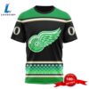Personalized NHL Detroit Red Wings Specialized Unisex Kits Hockey St Patrick's Day 3D T-Shirts 4 Personalized NHL Detroit Red Wings Specialized Unisex Kits Hockey St Patrick's Day 3D T-Shirts