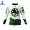 San Jose Sharks Happy St.Patrick Days Jersey Long Sleeved Sweatshirt