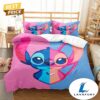 Stitch Cartoon Pink Girly Bedding Set