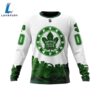 Toronto Maple Leafs Happy St.Patrick Days Jersey Long Sleeved Sweatshirt 4 Toronto Maple Leafs Happy St.Patrick Days Jersey Long Sleeved Sweatshirt
