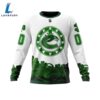 Vancouver Canucks Happy St.Patrick Days Jersey Long Sleeved Sweatshirt 4 Vancouver Canucks Happy St.Patrick Days Jersey Long Sleeved Sweatshirt