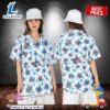Cute Stitch Christmas Santa Hat Xmas Lights Disney Hawaii Shirt