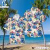 Disney Stitch Themed Palm Tree Beach Men's Short Sleeve Hawaiian Shirt 2 Disney Stitch Themed Palm Tree Beach Men's Short Sleeve Hawaiian Shirt