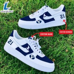 BYU Cougars NCAA Air Force 1 Shoes For Men And Women