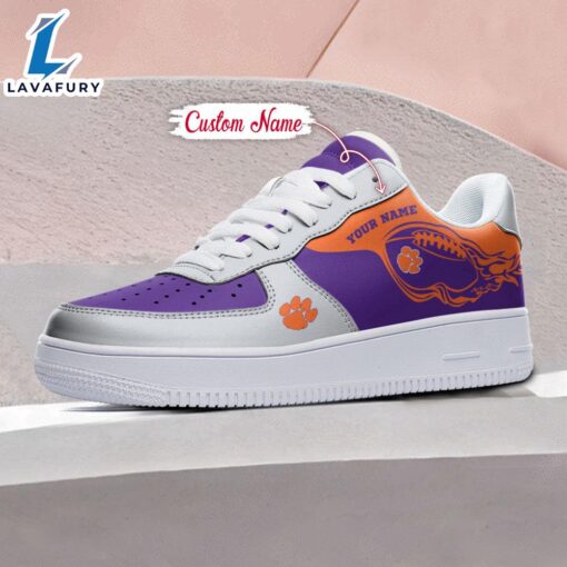 Clemson Tigers NCAA Air Force 1 Shoes For Men And Women V