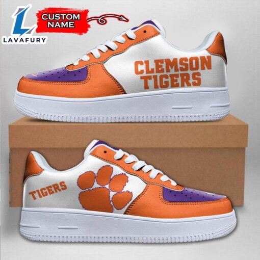 Clemson Tigers NCAA Air Force 1 Shoes For Men And Women V2