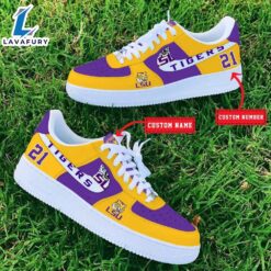 LSU Tigers NCAA Air Force 1 Shoes For Men And Women