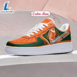 Miami Hurricanes NCAA Air Force 1 Shoes For Men And Women V3