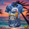 MLB Baby Yoda Toronto Blue Jays Aloha Hawaiian Shirt, Surfboard Tiki Tropical Flower Gifts for Fan