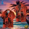 MLB Baltimore Orioles Tropical Palm Trees Aloha Hawaiian Shirt